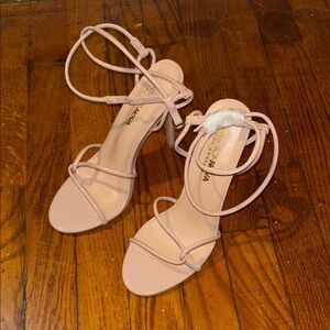 Fashion Nova Women's Pink Strappy Sandals